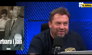 Barbara i Jan, pierwszy polski serial, w kadrze z lat 60. i współczesny prowadzący program o serialach.