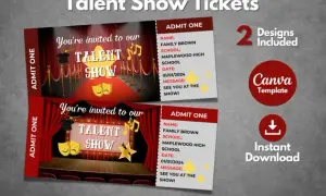 Wzory biletów do teatru – stwórz wyjątkowe zaproszenia na wydarzenia