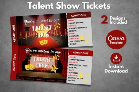 Wzory biletów do teatru – stwórz wyjątkowe zaproszenia na wydarzenia