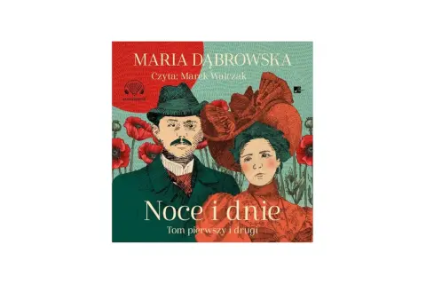 Maria Dąbrowska, autorka nocy i dni, w ilustracji z parą i makami.