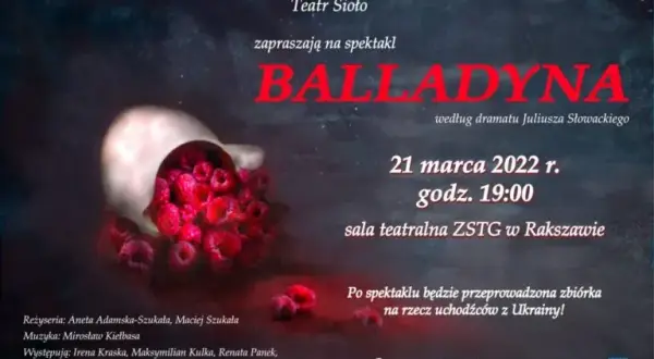 Zaproszenie na spektakl Balladyna – poznaj szczegóły i terminy wydarzeń