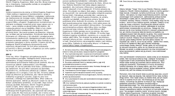 Edek Tango, bohater dramatu, wplątany w intrygę z Eugeniuszem i Arturem.